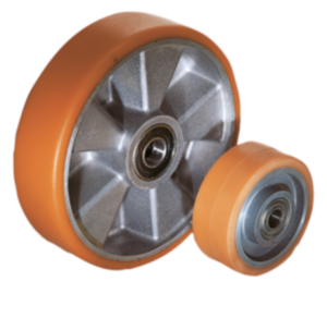 Wheels aluminium rims with injection-moulded tread