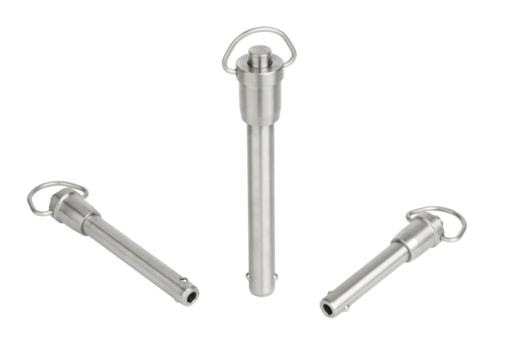 Ball lock pins with grip ring stainless steel
