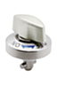 Verrou quart de tour en Inox, avec bouton en Inox