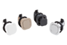 Fermetures à déclic en plastique avec bouton, rotatif