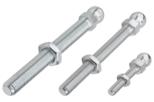 Swivel feet threaded spindles steel or stainless steel 