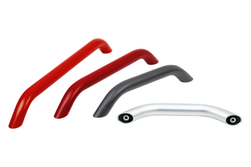 Tubular handles, oval aluminium