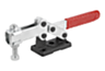 Toggle clamps horizontal heavy duty with adjustable clamping spindle