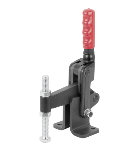 Toggle clamps vertical heavy-duty with fixed clamping spindle