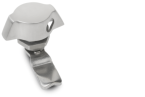 Verrou quart de tour inox avec actionnement à manette
