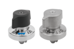 Verrous quart de tour en Inox avec bouton en plastique ou en Inox