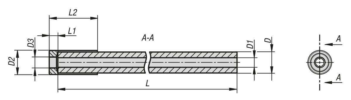 Gaines de câble avec tube intérieur