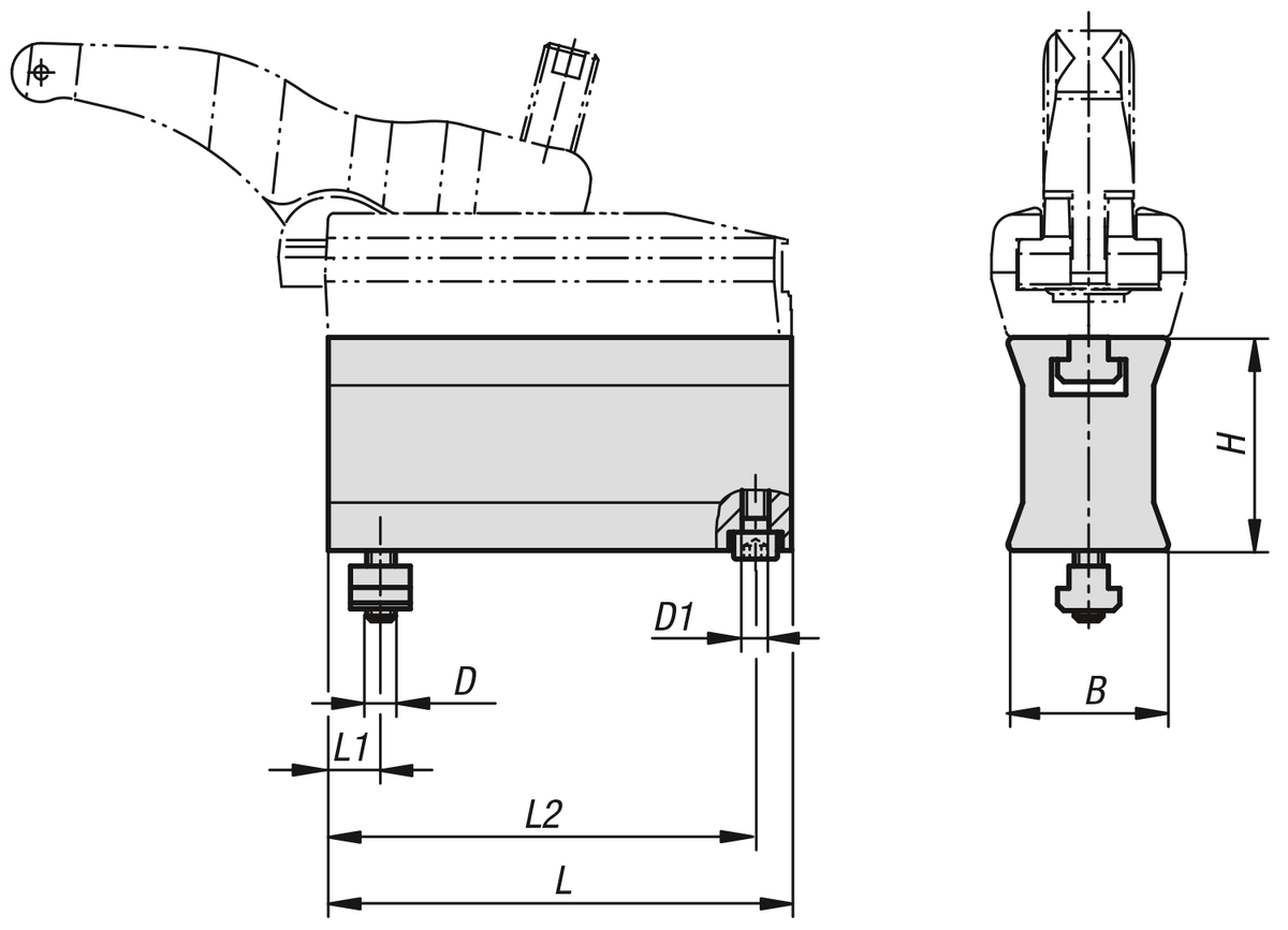 Risers for power clamp