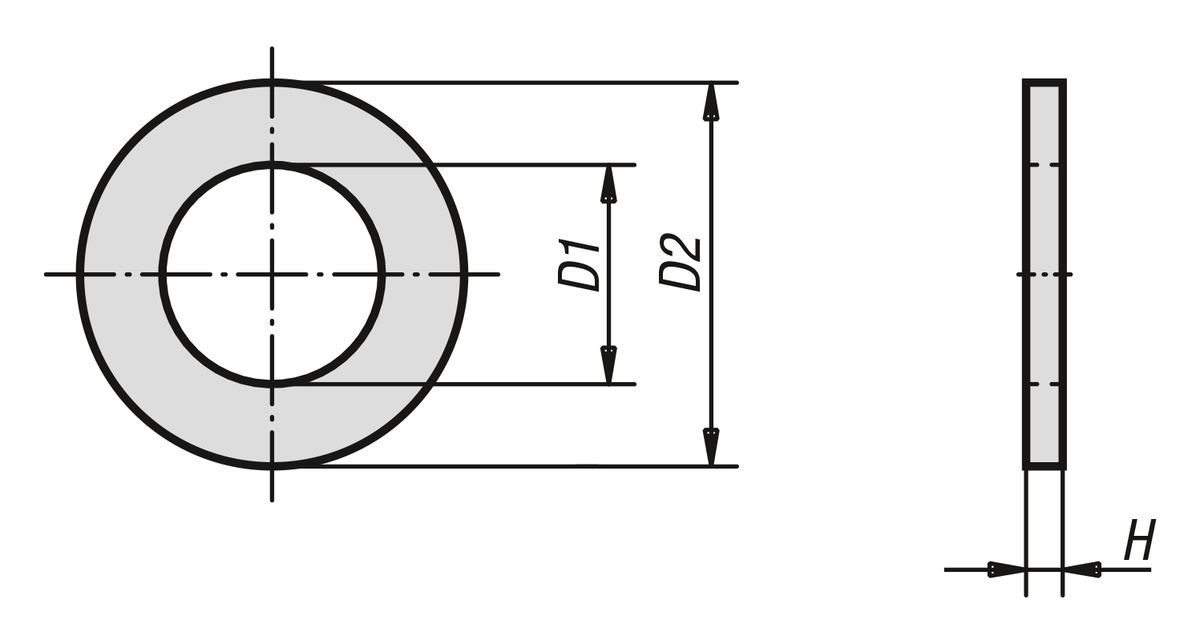 Washers medium DIN EN ISO 7089 A