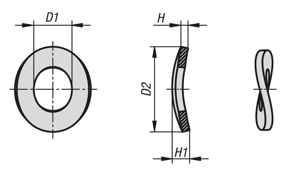 Arandelas elásticas DIN 137 B