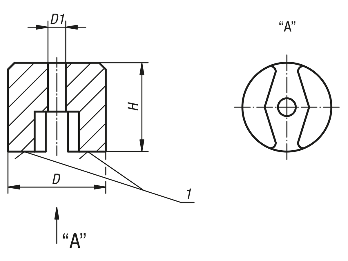 Aimant type bouton