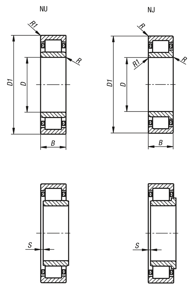 Roulement à rouleaux cylindriques FAG à cage
