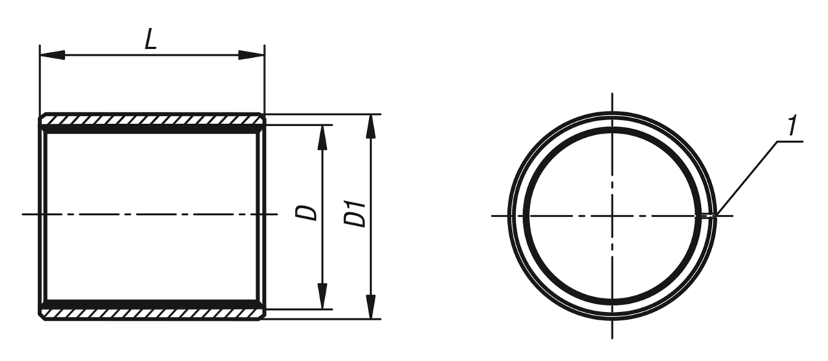Plain bearings cylindrical