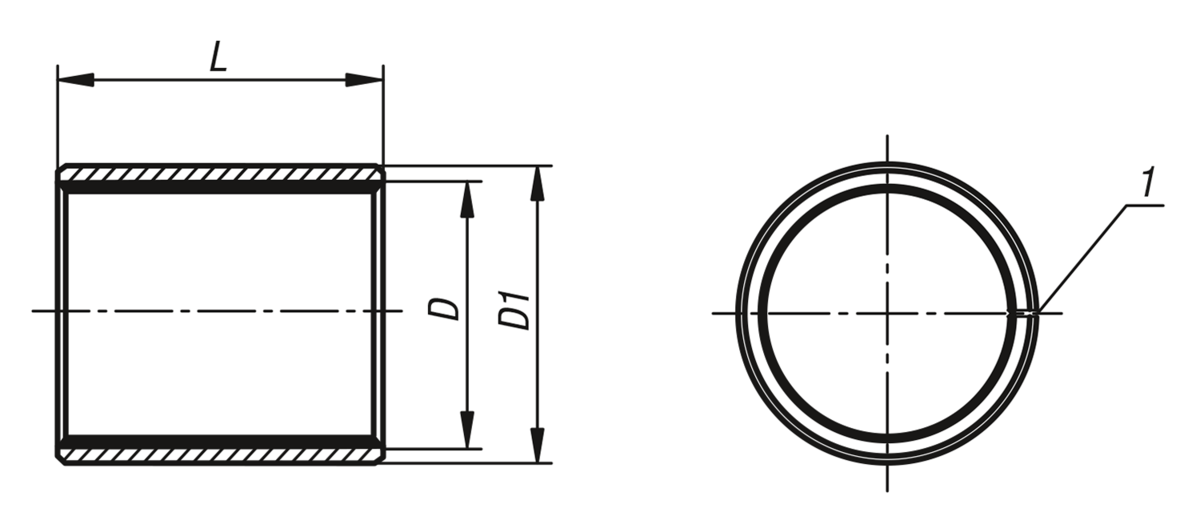 Palier lisse cylindrique
