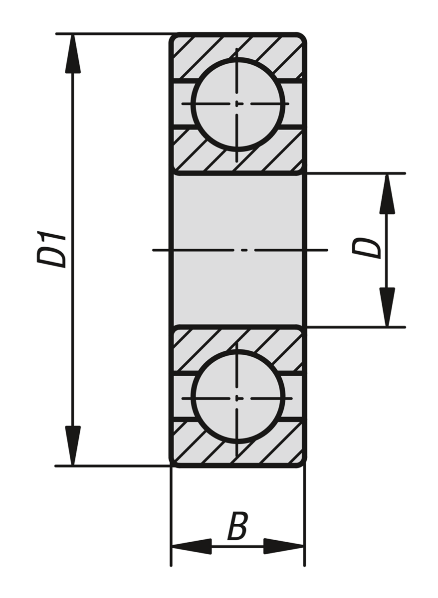 Rodamientos de bolas de cerámica maciza ZrO2