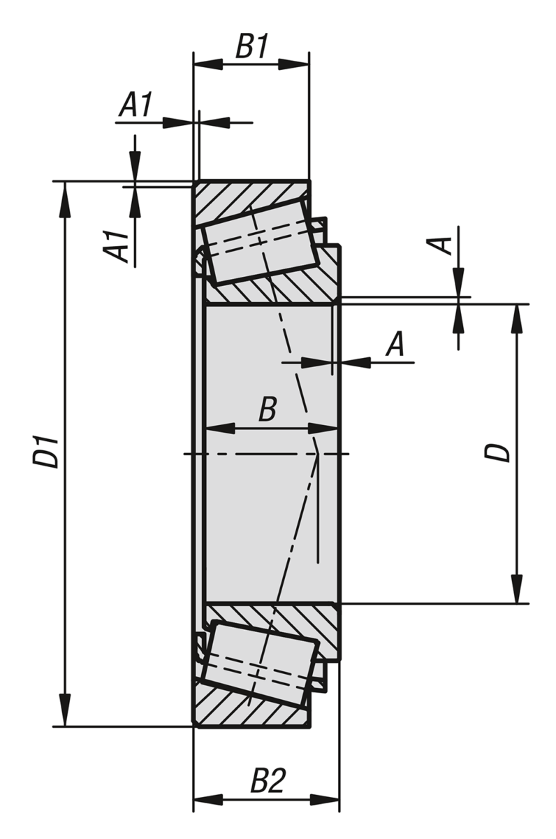 Tapered roller bearing FAG single row