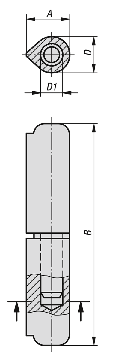 Charnières en inox soudables