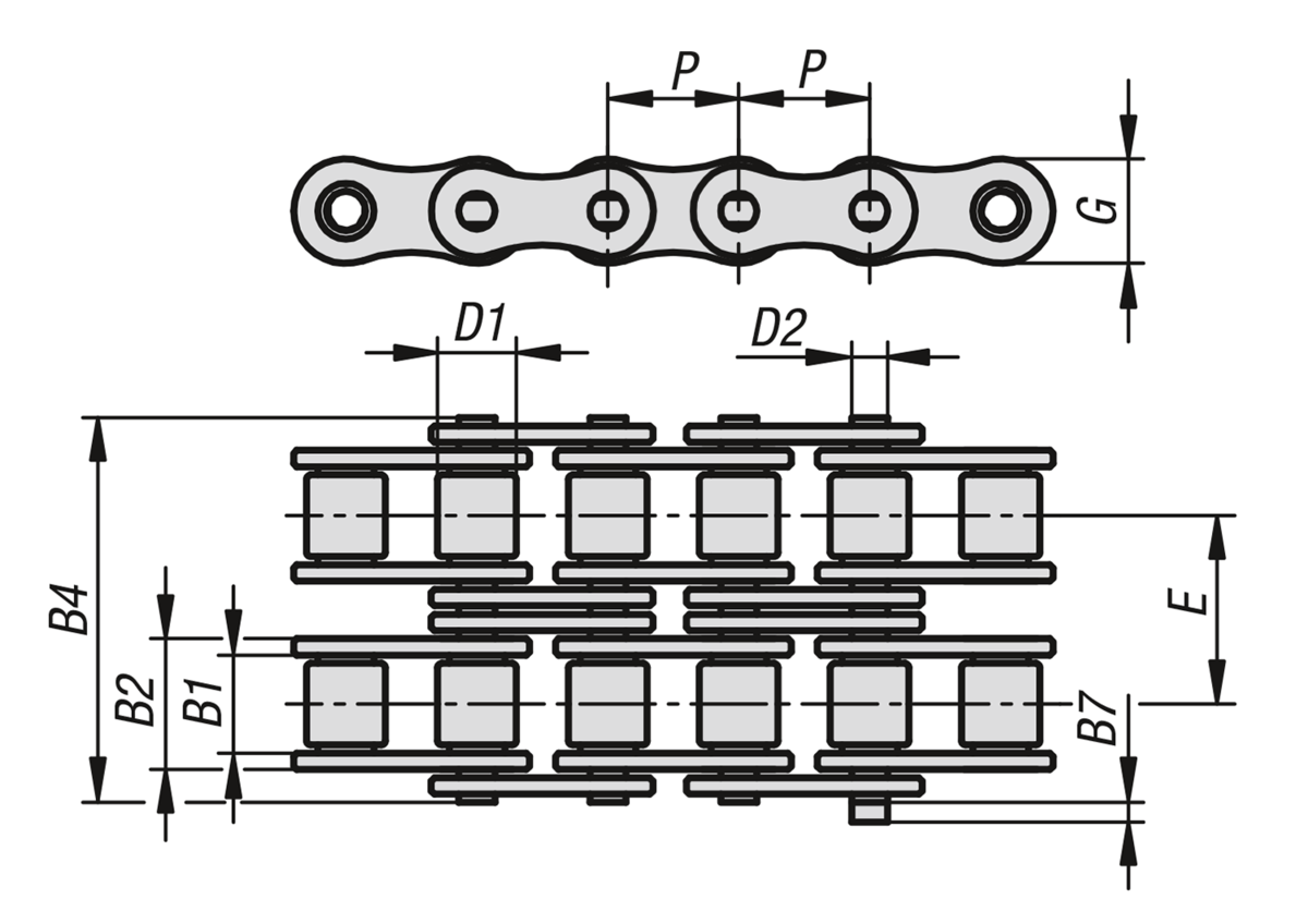 Roller Chain Size Chart With Dimensions Specifications, 57 OFF