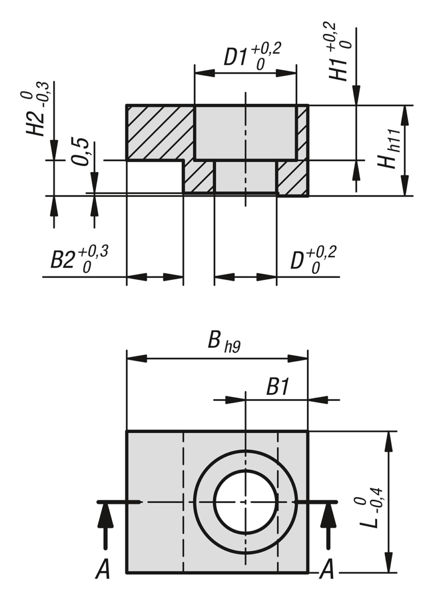 Clip di ritegno DIN 9832