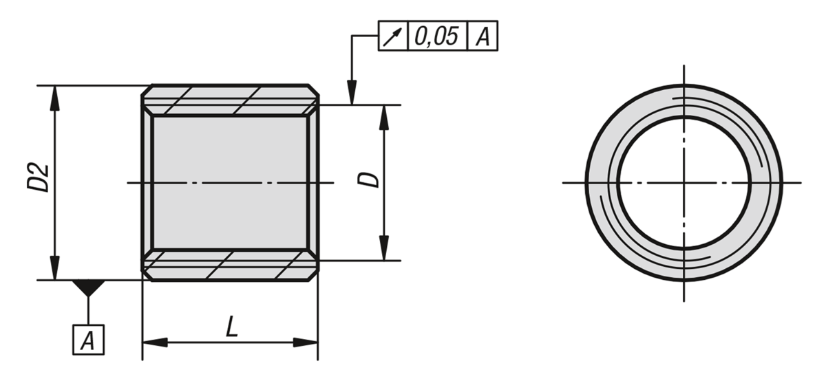 Douille filetée pour systèmes modulaires