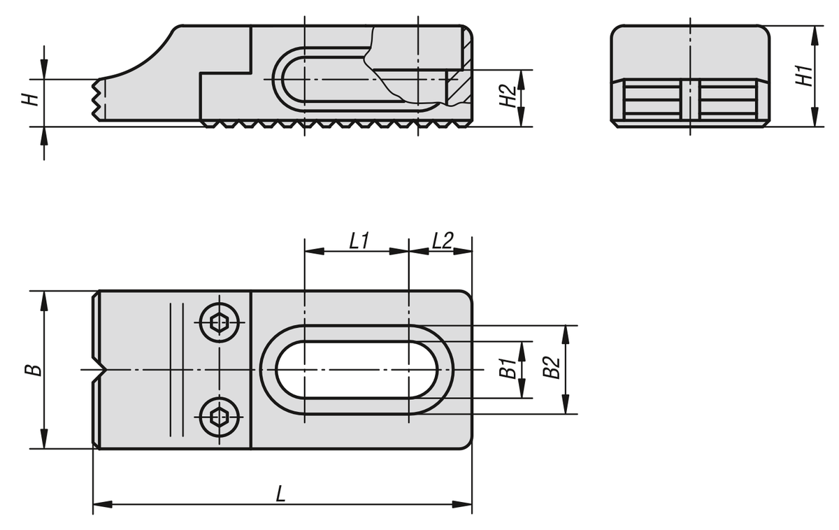 Placa de retención ajustable separada