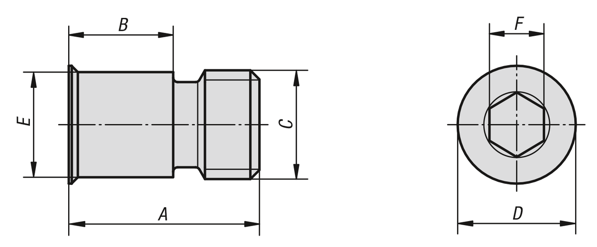 Bouchon de protection en aluminium