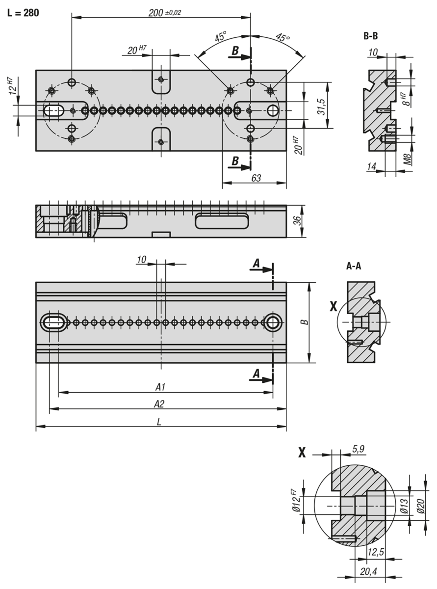 Plaques de base Étau de bridage 5 axes compact