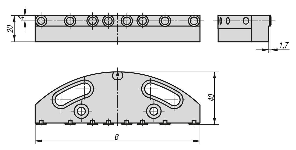 Mordazas de sujeción con pernos para mordaza pendular Dispositivo de sujeción de 5 ejes compactos