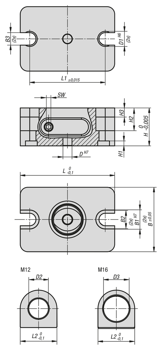 Módulo de sujeción manual UNILOCK