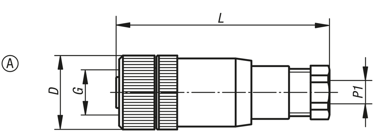 Connectors convertible with screw fitting, Form A