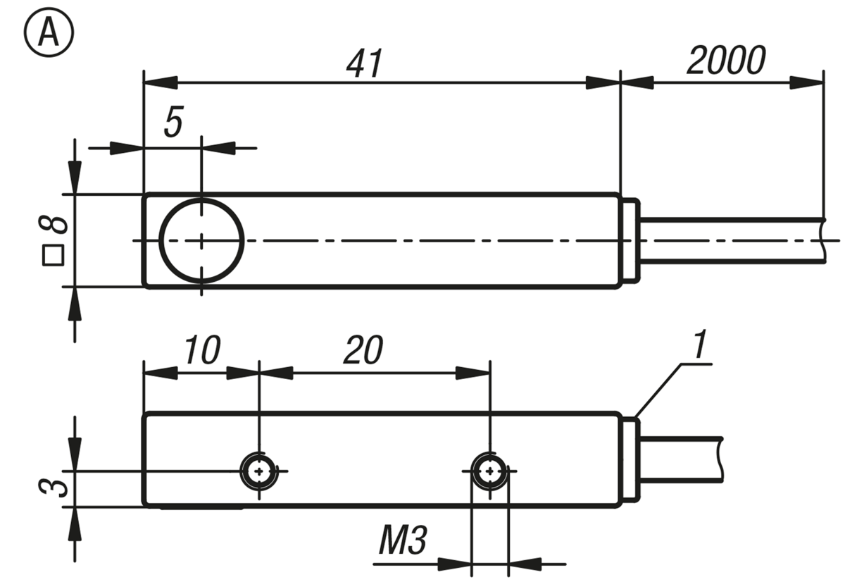 Inductive proximity switches, Form A
